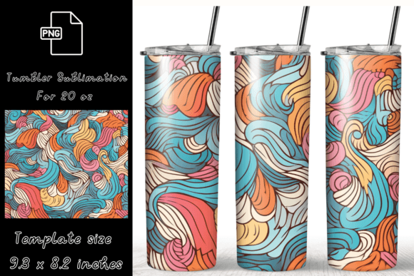Abstract Pattern 20 Oz Tumbler Wrap PNG: Graphics for Real Publishing