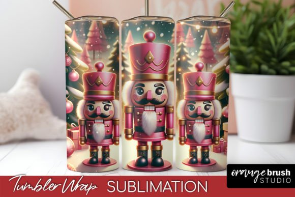 Christmas Tumbler Wrap, Nutcracker PNG — Graphics for Tumbler Wraps