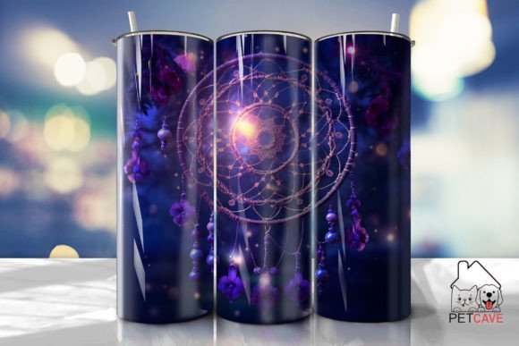 Dream Catcher Purple Tumbler 5 Graphics for Crafts