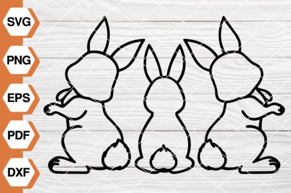 Easter Bunny SVG EP-113: Graphics & Illustrations for Sellers