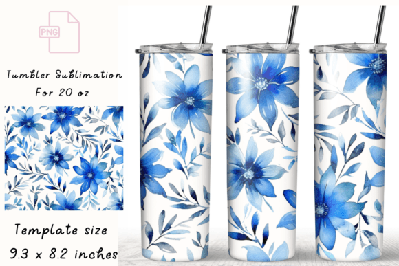 Flowers 20 Oz Tumbler Wrap Sublimation Graphics