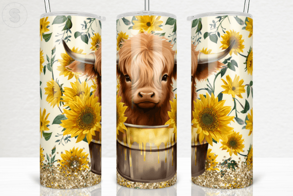 Highland Cow in a Bucket Tumbler Wrap: Graphics & Crafts Review