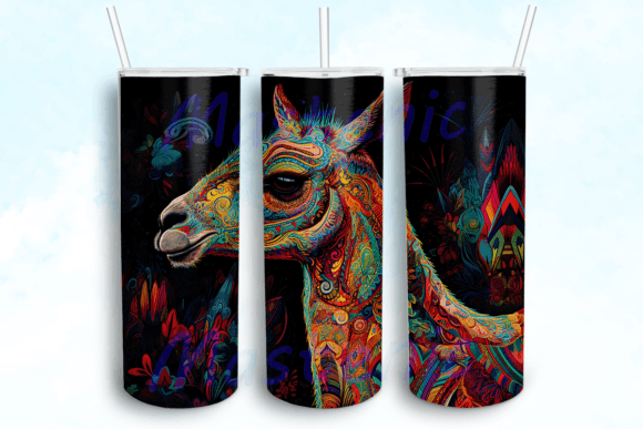 Intricately Detailed Llama Graphics for Crafts