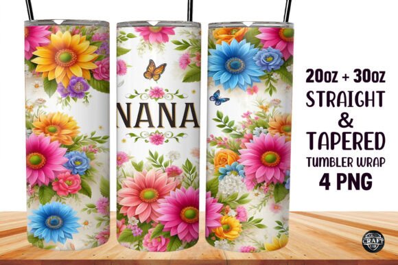 Nana Mother’s Day Tumbler Wraps & Graphics